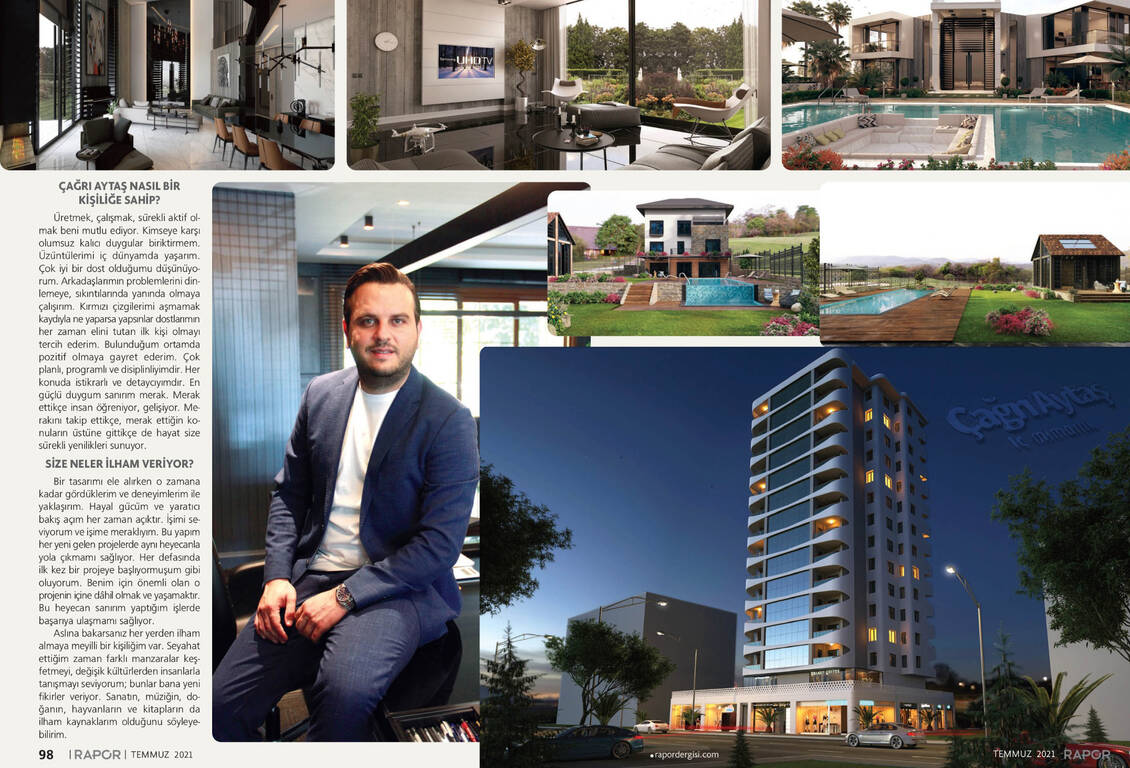 rapor dergisi Çağrı Aytaş - İç Mimar - İskenderun Hatay rapor dergisi